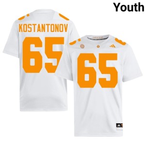 Michael Kostantonov White University Youth #65 College Football UT Volunteers Jerseys 427367-179