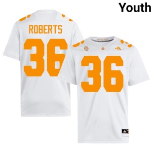Nathan Roberts White #36 UT Official Youth College Football Jersey 361048-858