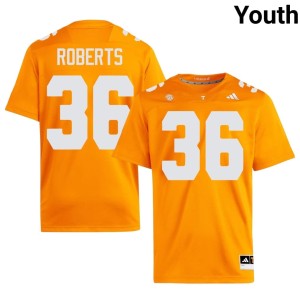 Nathan Roberts Stitched Vols Orange Youth #36 College Football Jerseys 386856-727