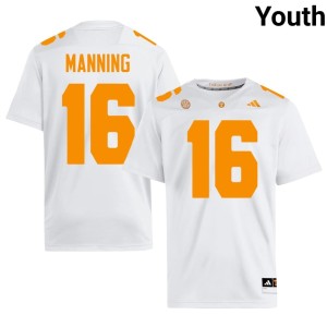 Peyton Manning #16 UTK White College Football Stitched Youth Jersey 485279-447