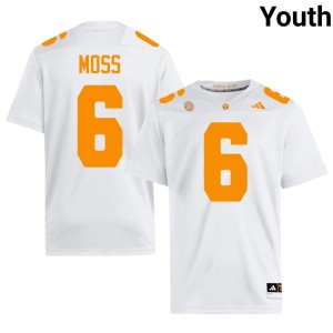Qua Moss Youth UTK Player White #6 College Football Jerseys 437694-709