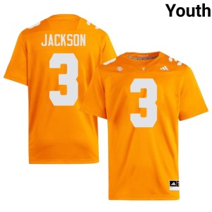 Radarious Jackson College Football Tennessee Vols Youth 2026 #3 Orange Jersey 321183-140