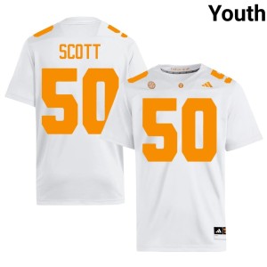 Ryan Scott College Football #50 UT Volunteers Youth White NCAA Jersey 119141-856