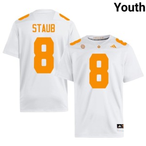Ryan Staub College Football Youth White #8 Player UT Vols Jerseys 428452-895