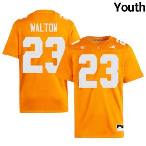 Sidney Walton #23 Official College Football Orange TN Youth Jerseys 442481-353