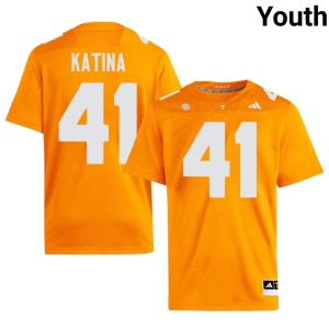 Steele Katina #41 High School TN Orange College Football Youth Jersey 147754-980
