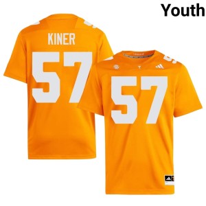Steve Kiner Vols #57 Youth Stitched College Football Orange Jersey 465803-511