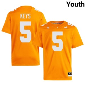 TK Keys Tennessee Volunteers Youth #5 Orange Alumni College Football Jerseys 534049-732