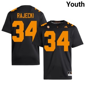 Will Rajecki #34 Player Black College Football TN Vols Youth Jersey 357374-822