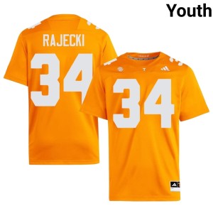 Will Rajecki #34 College Football Orange Youth 2026-27 UTK Jerseys 899968-204
