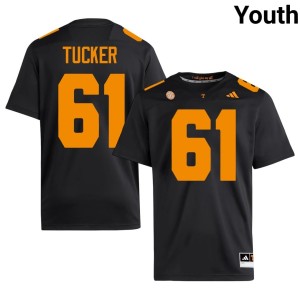 Willis Tucker #61 2026-27 TN Volunteers College Football Youth Black Jersey 650314-835