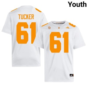 Willis Tucker Youth #61 College Football Stitched White TN Volunteers Jersey 160528-640